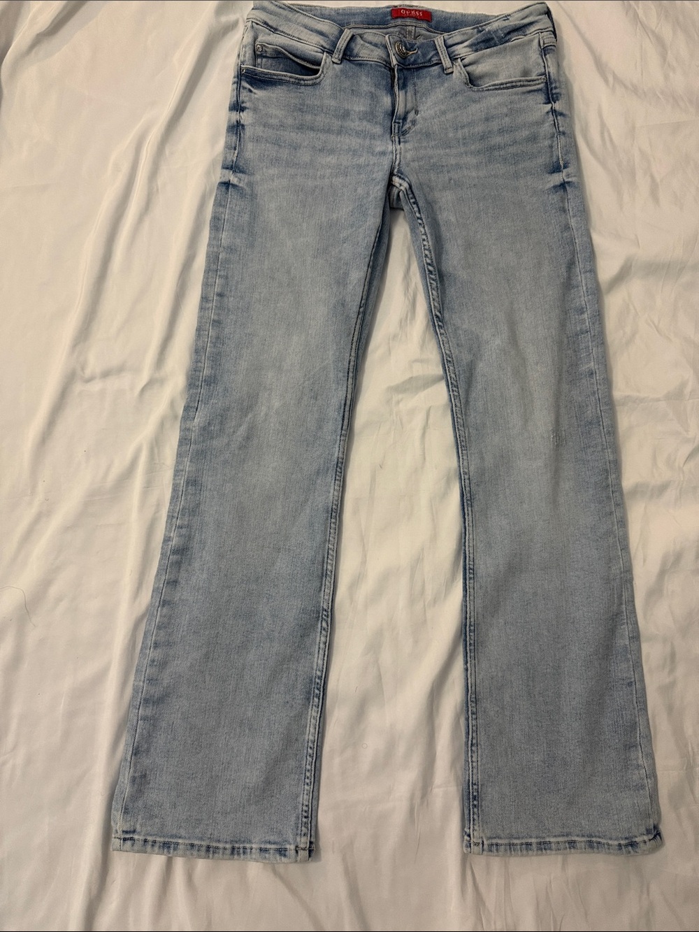 Guess Light Blue Flare Jeans for Women